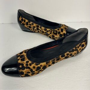 ❤️ Leopard Print Flats with Black Toe